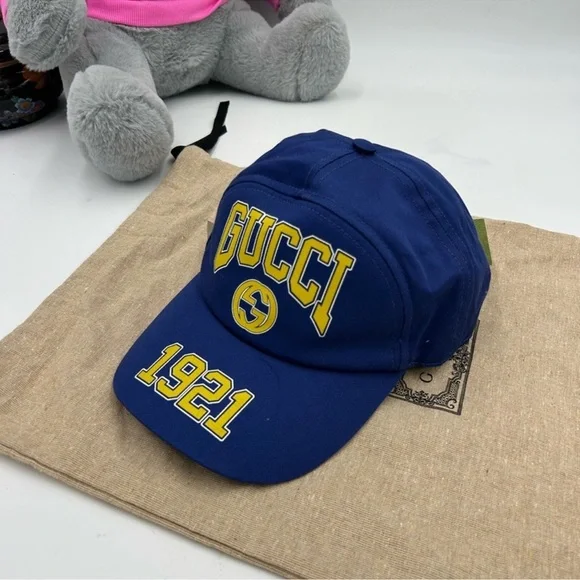 Men’s Gucci 1921 logo baseball cap size medium/adjustable made in Italy - Picture 4 of 9